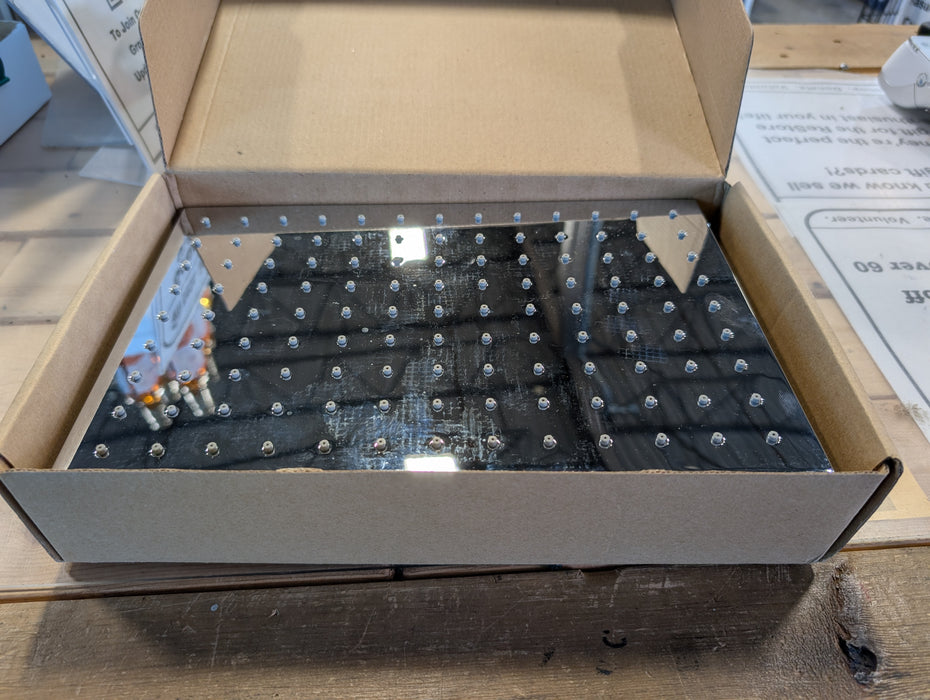 12"x8" Rectangular Chrome Rain Shower Head (New)