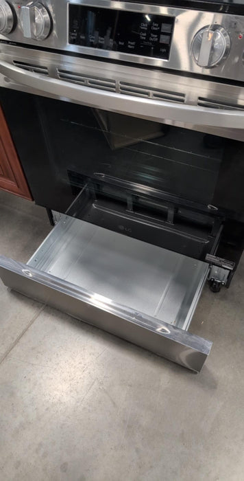 LG 30" 6.3 Cu. Ft. Fan Convection Slide-In Electric Air Fry Range (LSEL6332FC) - Stainless Steel (Used)