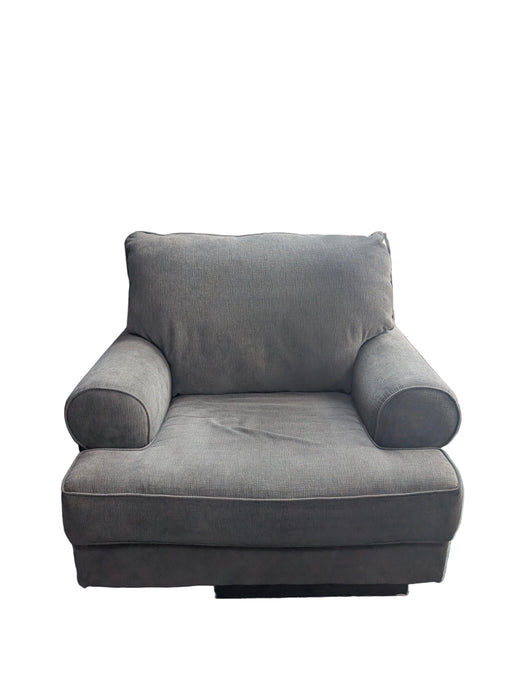 Cozy Grey Fabric Oversized Armchair (used)
