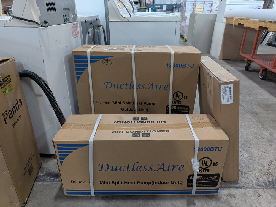DuctlessAire Mini split 12,000 BTU 23.10 SEER Ductless Air Conditioner with Heat Pump Wifi Control (230V)