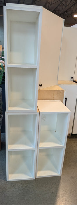 Glossy/Matte White 14-Piece Kitchen Cabinet Set (Used)