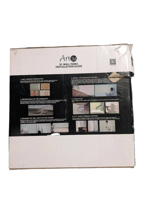 Art3d Wall Panels 19.7-inch x 19.7-inch 3D Wall Panels PVC Wave Design V (32 Sq.Ft)