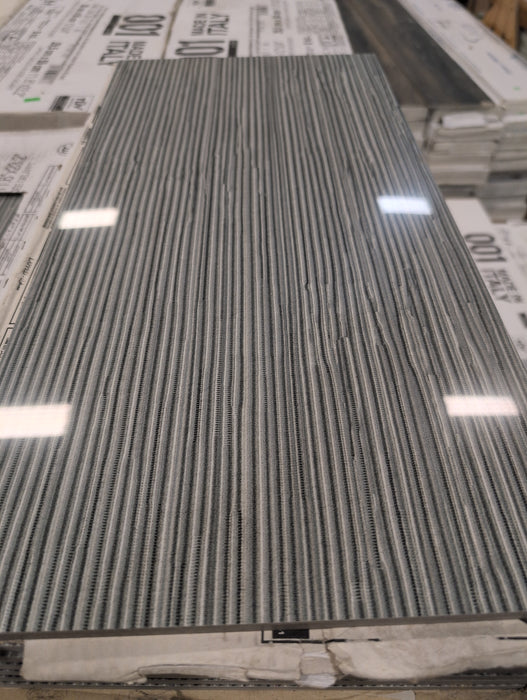 Lounge Grey Striped Tile 7pk