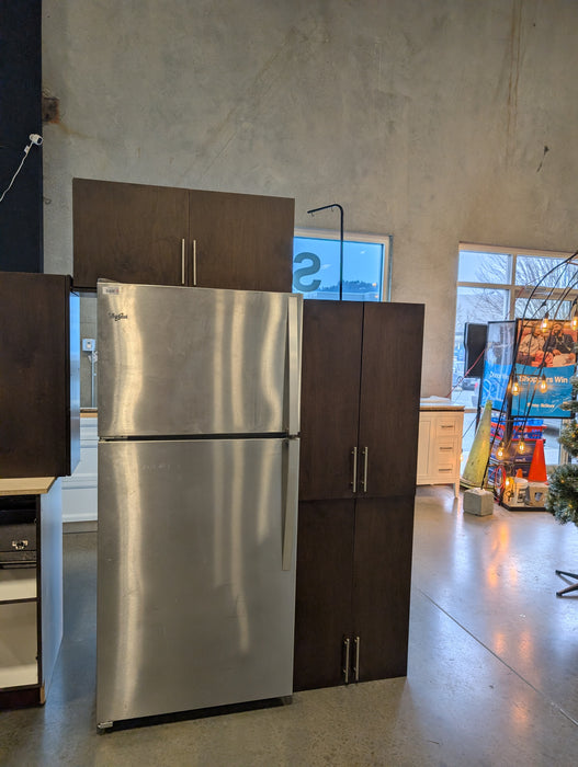 13-Piece Dark Walnut Kitchen Cabinet Set (Used)