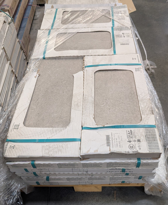 Gigacer Quarry Gravel Stone Mat 12" x 24" Tile (4pcs/box, 8sqft/box) (New)
