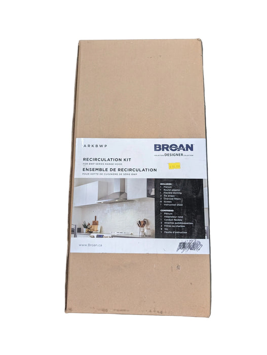 Broan-NuTone Optional Recirculation Kit for Ductless installation for Broan BWP1 range hoods