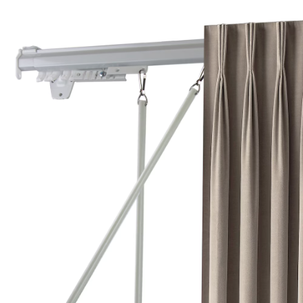 Rod Desyne 120" to 170" Adjustable Baton Draw Traverse in White