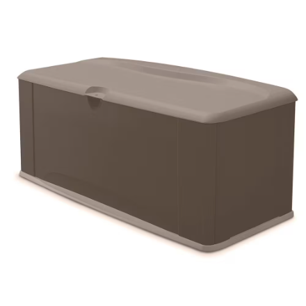 Rubbermaid 16 cu. ft. Extra Large Weather Resistant Resin Outdoor Storage Patio Deck Box with Seat