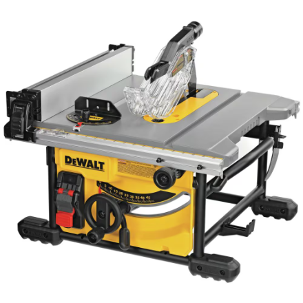 DEWALT 15 Amp Corded 8-1/4-inch Compact Porable Jobsite Table Saw (Stand Not Included)