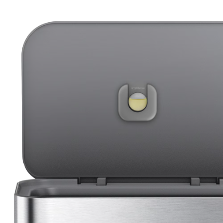 Simplehuman 45 Liter Rectangular Kitchen Step Trash Can, Brushed Stainless Steel with Plastic Lid (Used - Like New)
