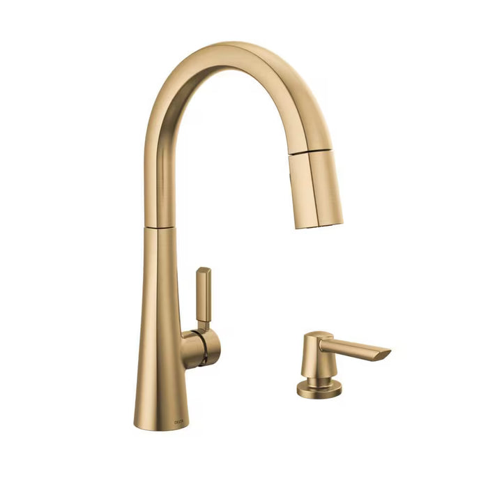 Delta Monrovia Metal Soap Dispenser in Lumicoat Champagne Bronze (New)