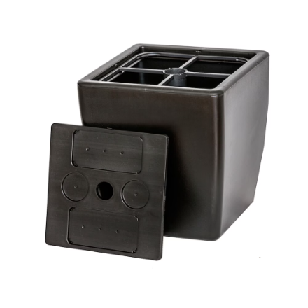 sofun 60 lb. (when filled) Plastic Patio Umbrella Stand, Black (New)