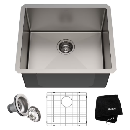 Kraus Standart PRO 21" Undermount Stainless Steel Single Bowl Kitchen Sink (New)