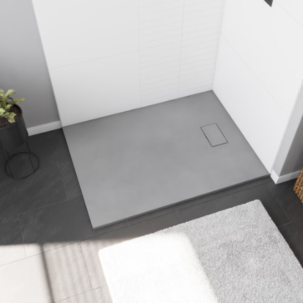 MAAX Stonea 48L x 36W Solid Surface Universal Shower Base in Grey