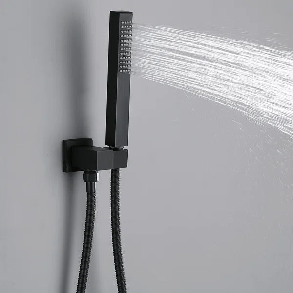 Rbrohant Thermostatic Shower System in Matte Black