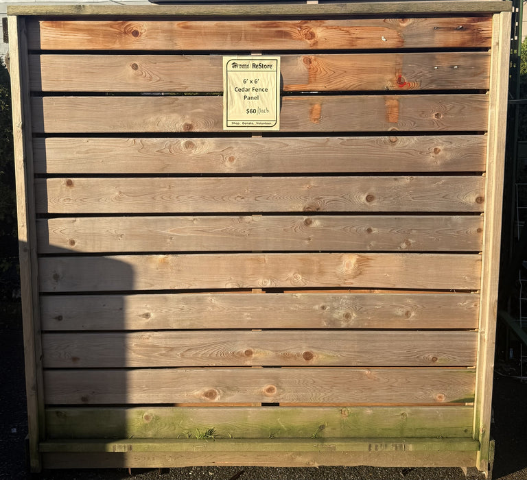 Contemporary Cedar Fence Panel