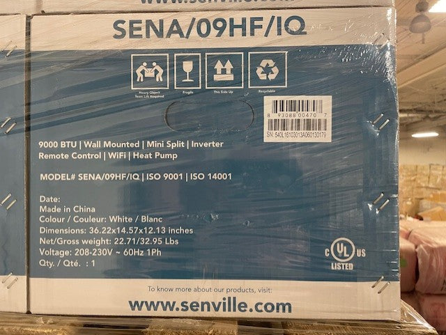 SENA 18000 BTU Mini Split Air Conditioner-Heat Pump (new)