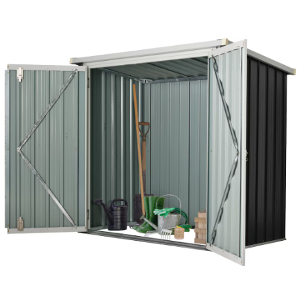 Outsunny 5 ft. x 3 ft. Garden Storage Shed Metal Tool House