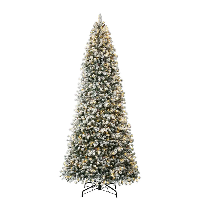 12ft. Pre-Lit 1100L Micro Fairy LED Warm White Lexington Pine Flocked (New)