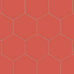 Merola Tile Textile Basic Hex Red 8-5/8-inch x 9-7/8-inch Porcelain Floor & Wall Tile (11.5 sq. ft./Case)