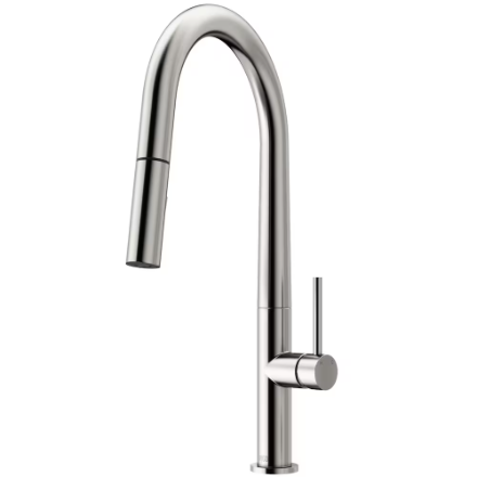 Vigo Greenwich Single-Handle Pull-Down Sprayer Kitchen Faucet in Stainless Steel