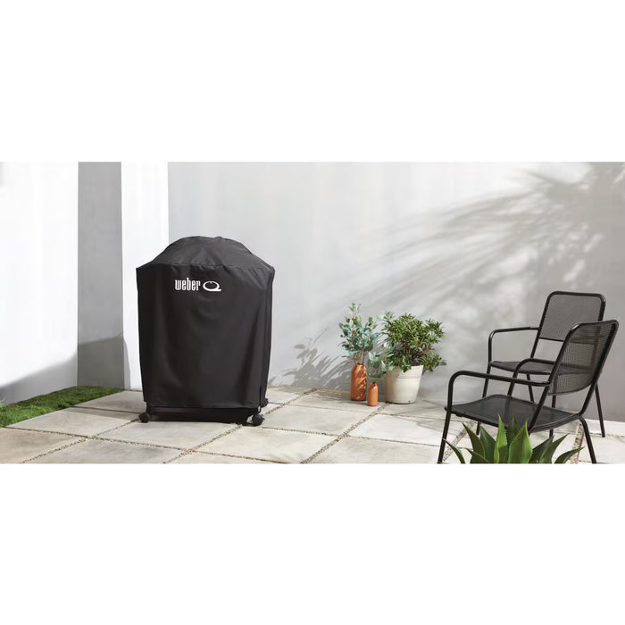 Weber 30-in Premium Weather-Resistant Gas BBQ Grill & Cart Cover for Q 2800N+ with Hook-and-Loop Straps (New)