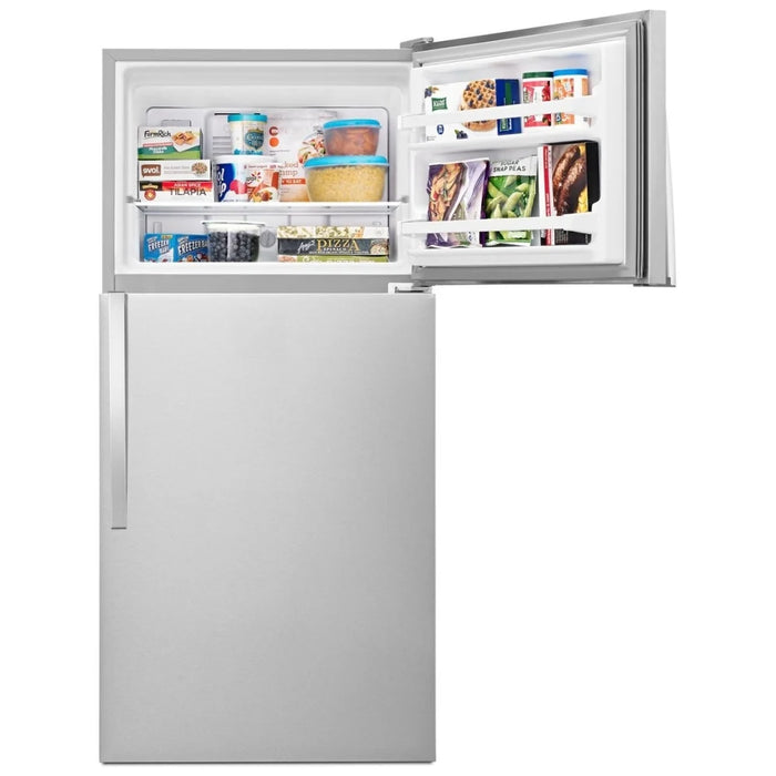 Whirlpool WRT148FZDW00 Top Freezer Refrigerator, 30 inch Width, ENERGY STAR Certified, 18.2 cu. ft. Capacity, Stainless Steel Colour (Used)
