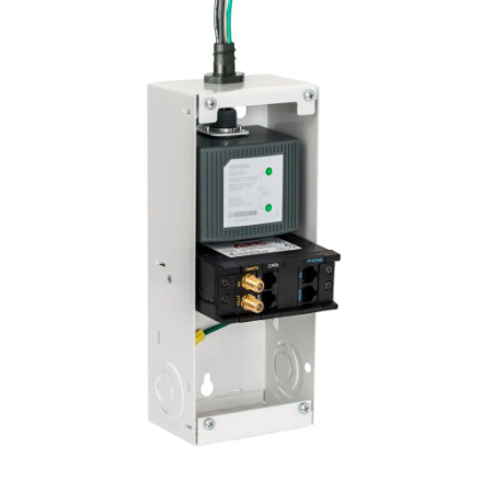 Whole Home Surge protection Device for Coaxial, Telephone & 20/240VAC, 80 kA, 1 phase, 3 wire