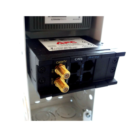 Whole Home Surge protection Device for Coaxial, Telephone & 20/240VAC, 80 kA, 1 phase, 3 wire