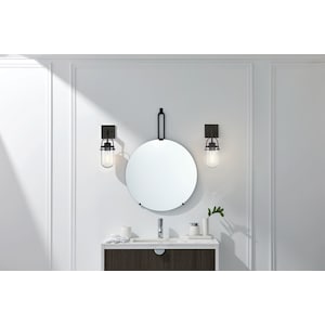 Wall Sconce Light with Black Finish