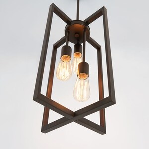 Bronze Modern Industrial Chandelier