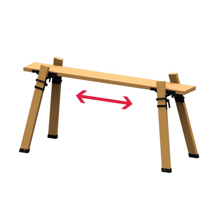3D Multi-Horse Sawhorse Bracket