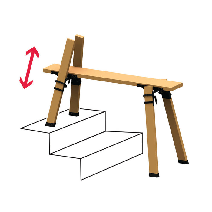 3D Multi-Horse Sawhorse Bracket