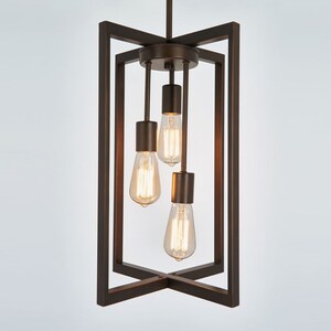 Bronze Modern Industrial Chandelier