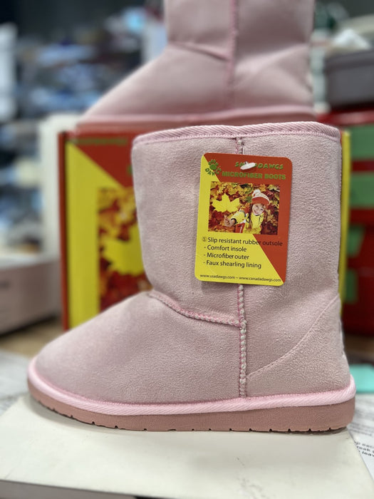 Size 1-2 Girls Pink Boots
