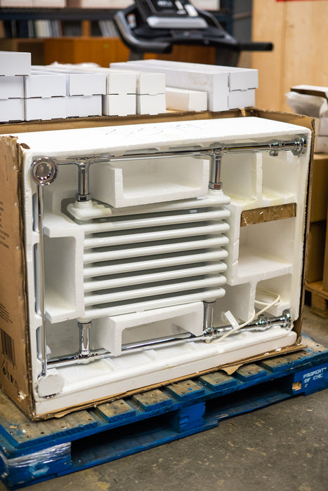 Chrome & White Towel Warmer