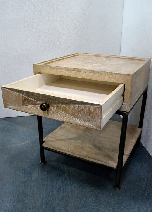 Wood End Table