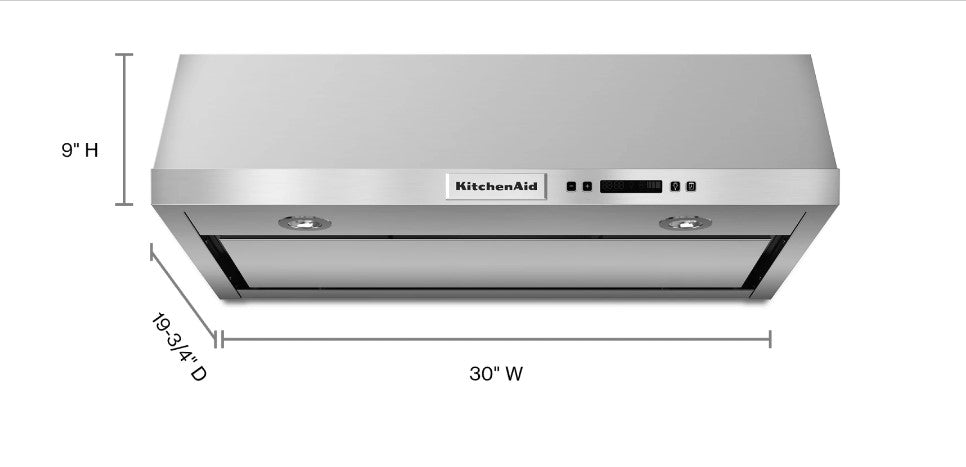 Under Cabinet 30" Stainless Steel Range Hood -