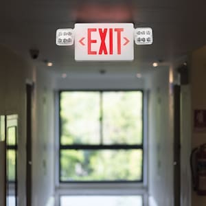 2-Light LED Exit Sign