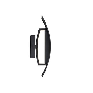 Black Outdoor Integrated LED Wall Sconce
