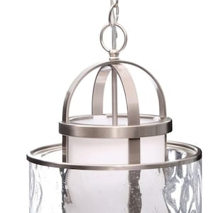 Brushed Nickel Foyer Pendant
