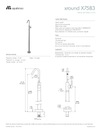 Floormount Bathroom Faucet – Chrome, Solid Brass Construction (new)