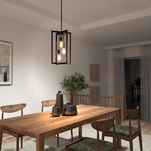 Bronze Modern Industrial Chandelier