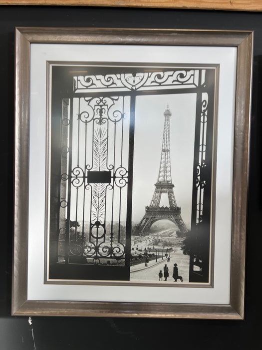 Framed Eiffel Tower Print