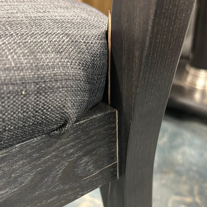 Black & Grey Dining Chair (damaged)