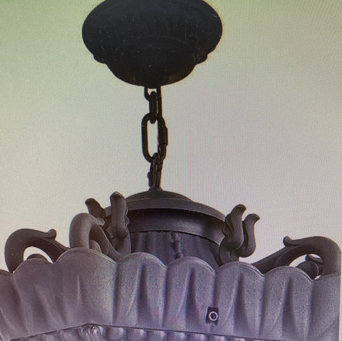 Kichler Tournai Outdoor Pendant – Cast Aluminum & Seedy Glass (new)