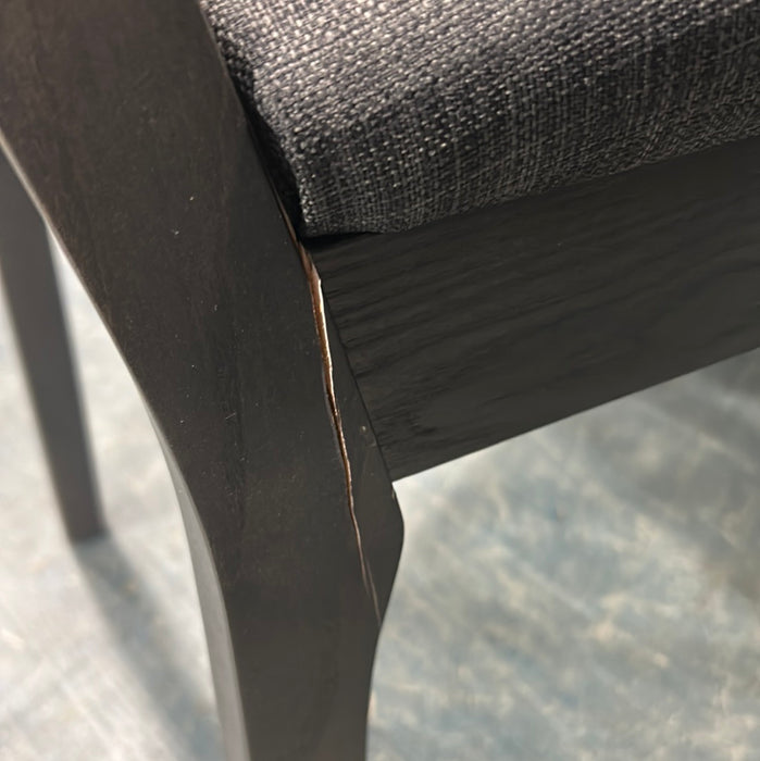 Black & Grey Dining Chair (damaged)