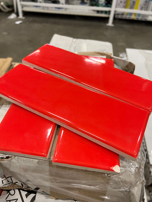 Red Subway Tile