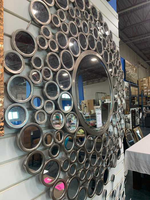 Silver Circles Mirror
