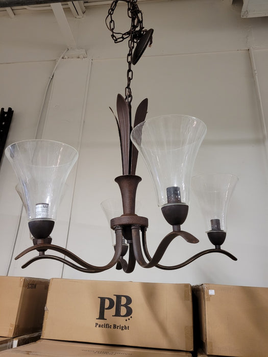 Rustic 5-Light Chandelier – Farmhouse Style Lighting (new)